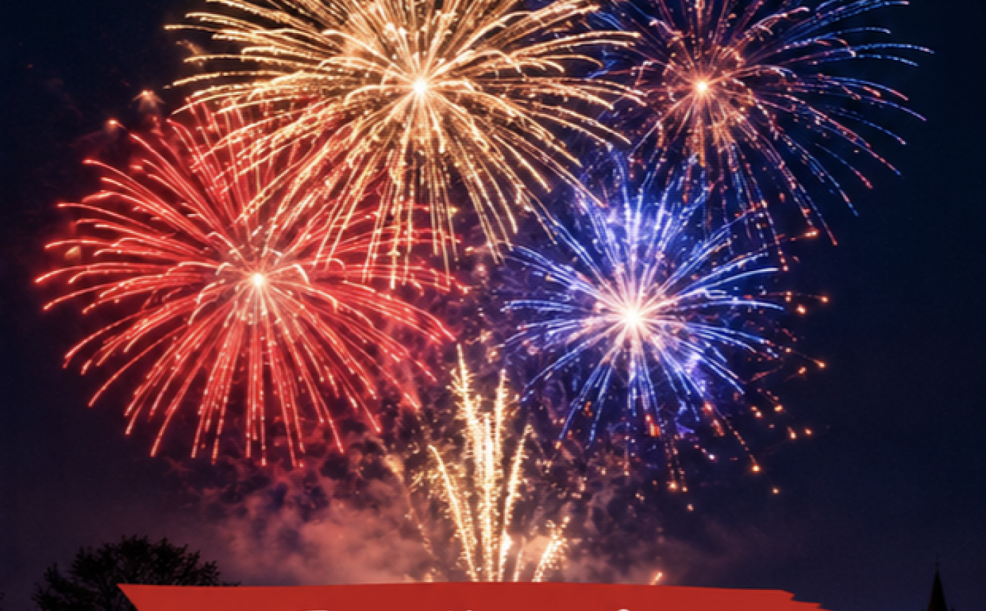 Feu d'artifice à Sainte-Gauburge - Mairie de Sainte-Gauburge