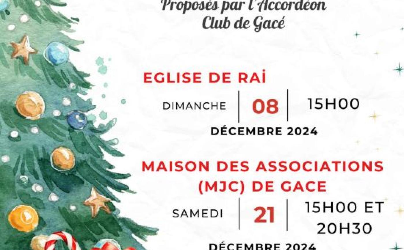 Concert de Noël à Gacé - Accordéon Club de Gacé